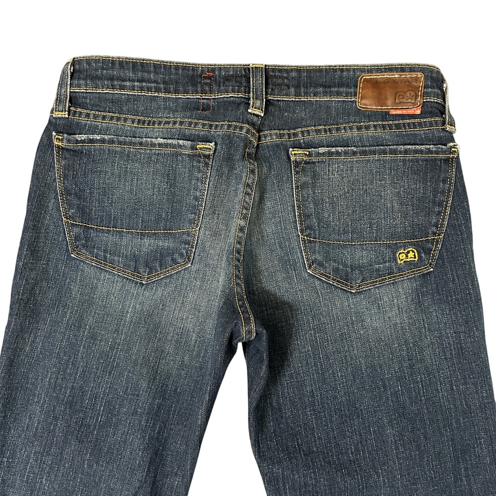 Vintage Big Star Flary Jeans Womens 29R Blue Flare Low Rise Made in USA 30x33